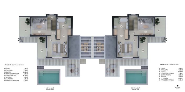 Image No.15-Jumelé de 3 chambres à vendre à Silves