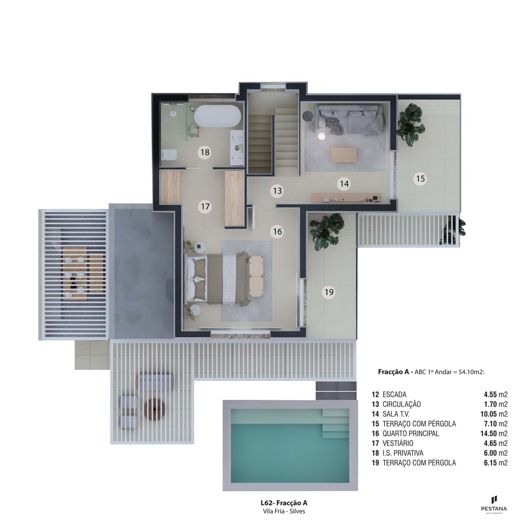 Image No.13-Jumelé de 3 chambres à vendre à Silves