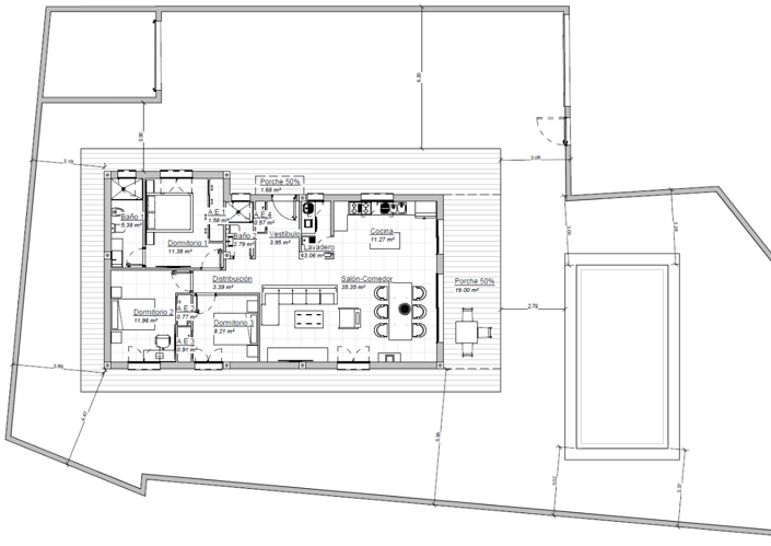 Image No.3-Villa de 3 chambres à vendre à Arboleas