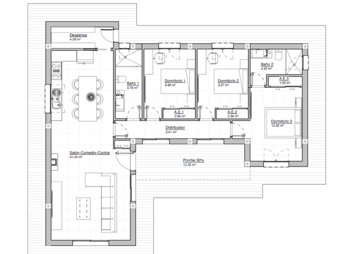 Image No.2-Villa de 3 chambres à vendre à Arboleas