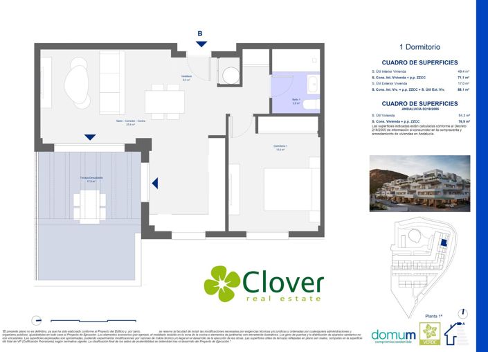 Image No.2-Appartement de 1 chambre à vendre à San Juan De Los Terreros