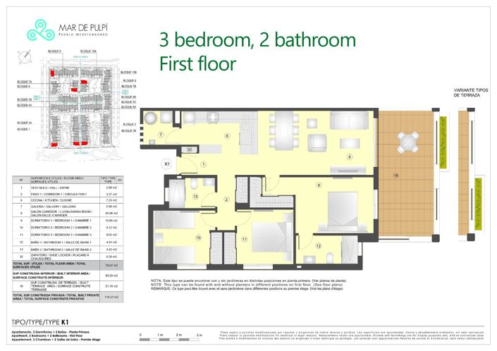 Image No.14-3 Bed Apartment for sale