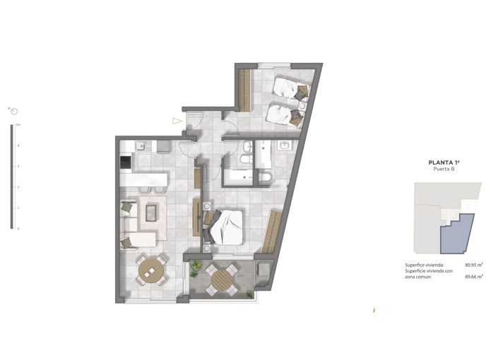 Image No.8-2 Bed Apartment for sale