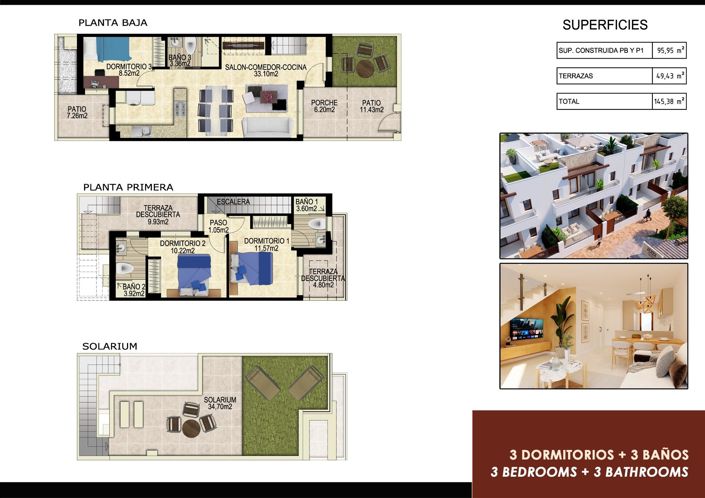 Image No.8-Propriété de 3 chambres à vendre à Vistabella Golf