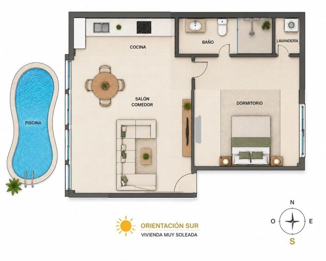 Image No.23-1 Bed Apartment for sale