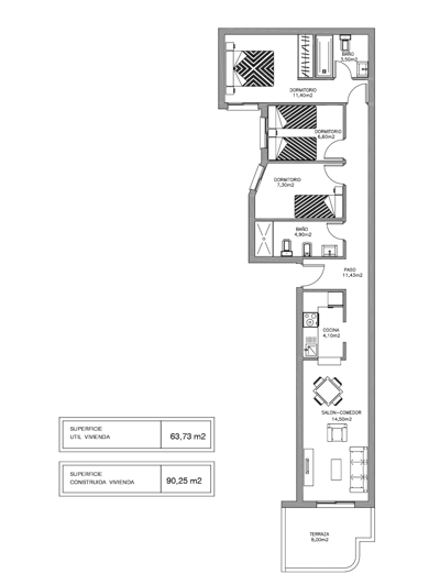 Image No.25-3 Bed Apartment for sale