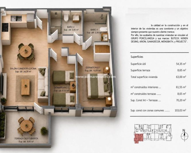 Image No.16-2 Bed Apartment for sale