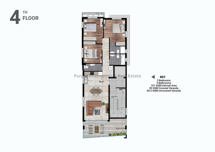 Image No.8-Appartement de 3 chambres à vendre à Faneromeni