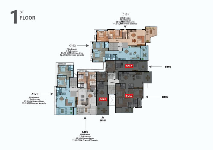Image No.7-Appartement de 2 chambres à vendre à Leivadia