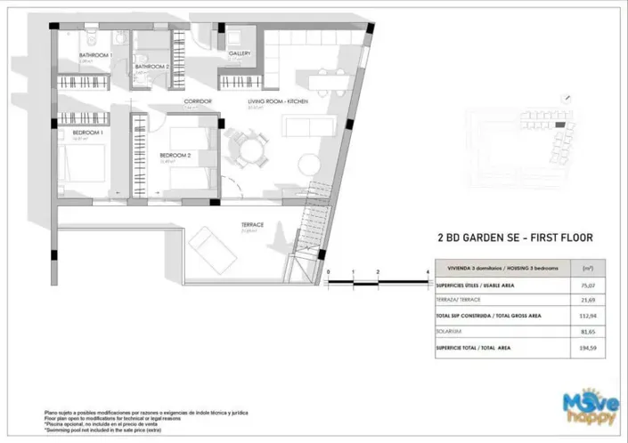 Image No.9-2 Bed Apartment for sale