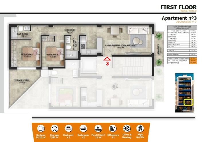 Image No.29-2 Bed Apartment for sale