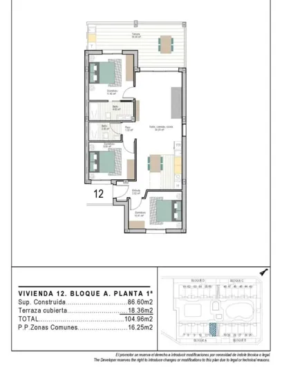 Image No.22-Appartement de 3 chambres à vendre à Torre Pacheco Town