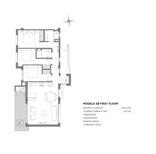 Image No.9-3 Bed Apartment for sale