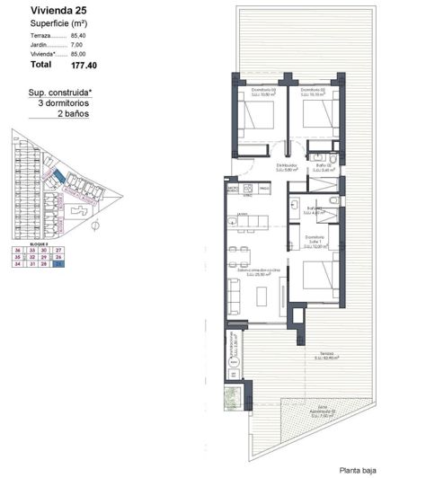 Image No.31-3 Bed Apartment for sale