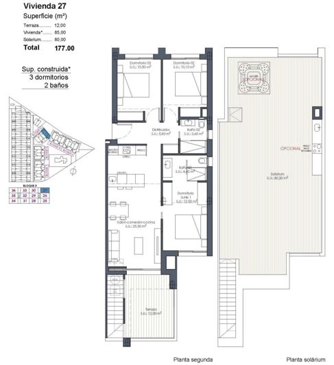 Image No.35-3 Bed Penthouse for sale