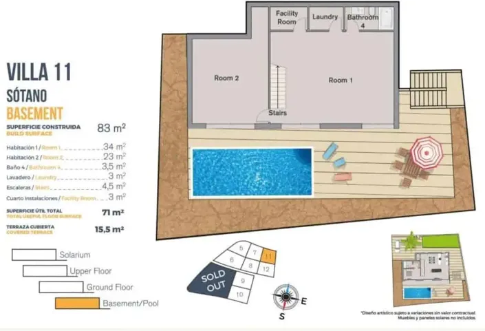 Image No.34-3 Bed Villa for sale