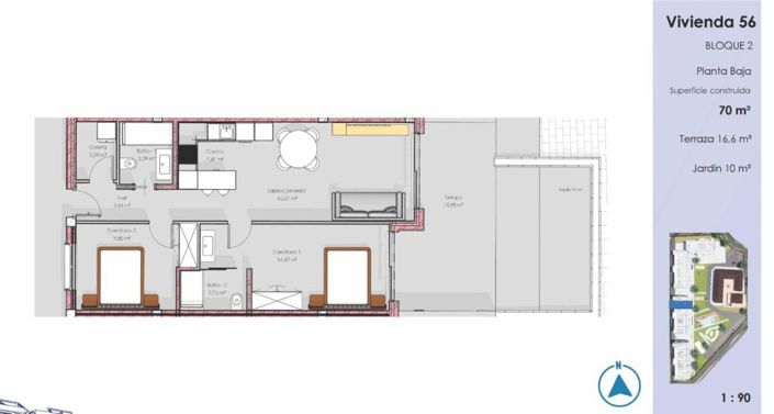 Image No.8-2 Bed Apartment for sale