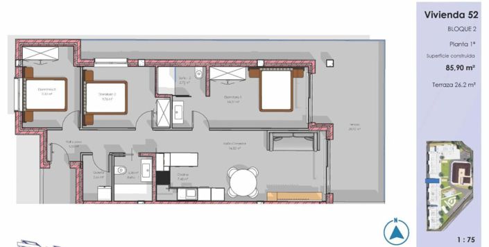 Image No.8-Appartement de 3 chambres à vendre à Guardamar del Segura