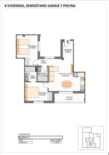 Image No.8-2 Bed Apartment for sale