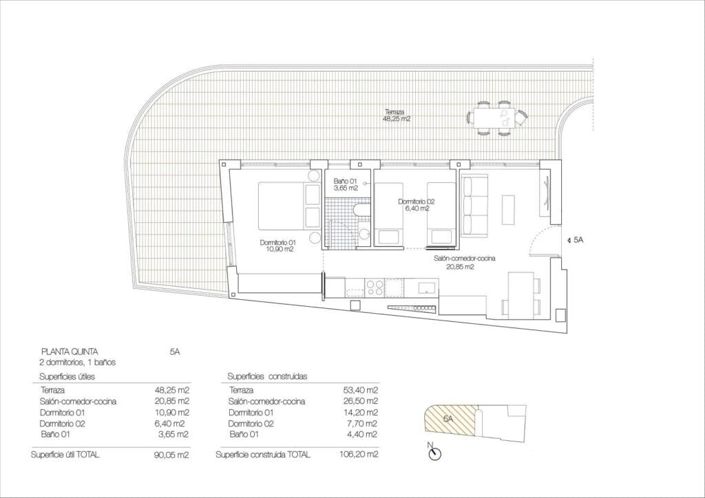 Image No.3-Penthouse de 2 chambres à vendre à Torrevieja