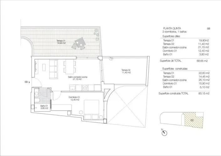 Image No.3-1 Bed Penthouse for sale