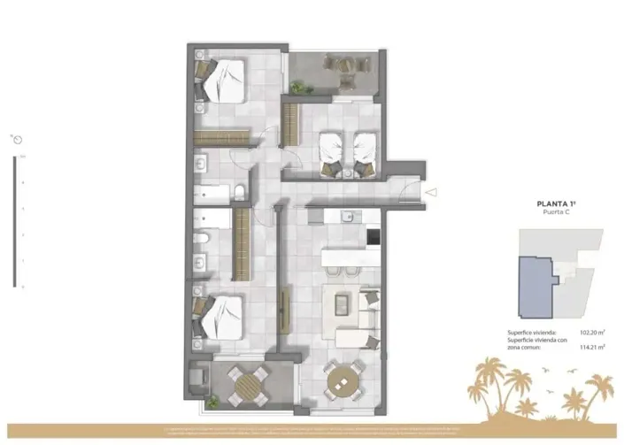 Image No.8-3 Bed Apartment for sale