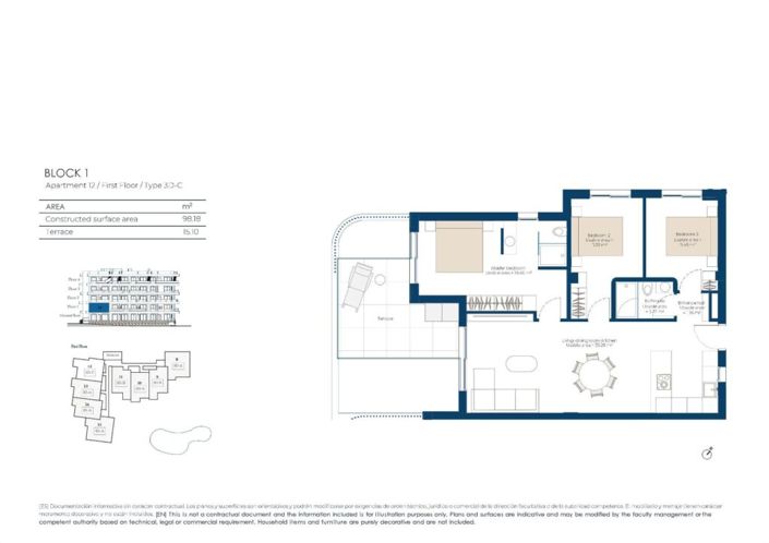 Image No.9-3 Bed Apartment for sale