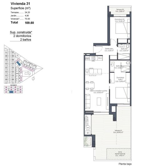 Image No.31-2 Bed Apartment for sale