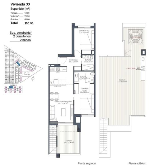 Image No.35-2 Bed Penthouse for sale
