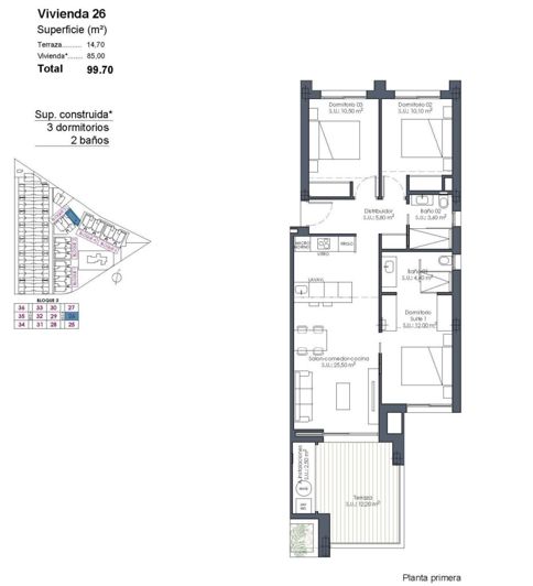 Image No.31-2 Bed Apartment for sale