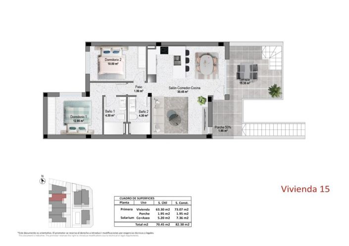 Image No.6-2 Bed Apartment for sale