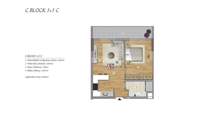 Image No.30-1 Bed Apartment for sale