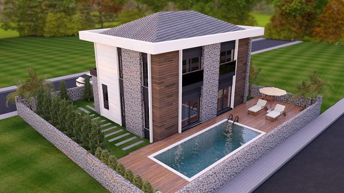 Image No.1-Maison / Villa de 3 chambres à vendre à Kadriye