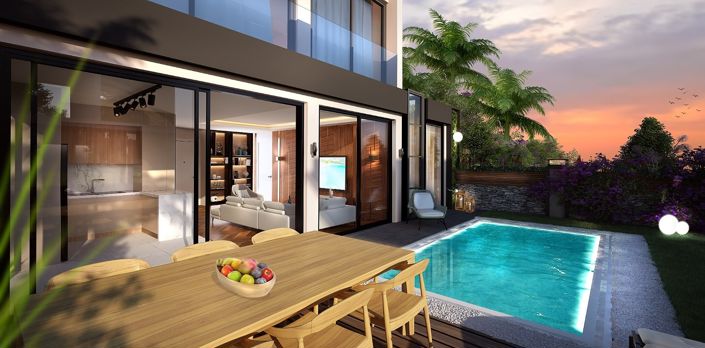 Image No.2-Maison / Villa de 3 chambres à vendre à Bogaziçi