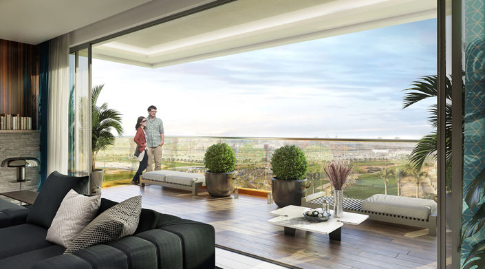 Image No.2-Appartement de 2 chambres à vendre à Damac Hills