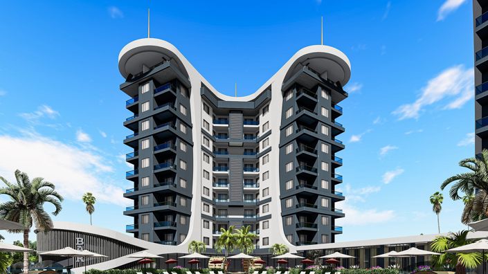 Image No.3-Appartement de 1 chambre à vendre à Avsallar