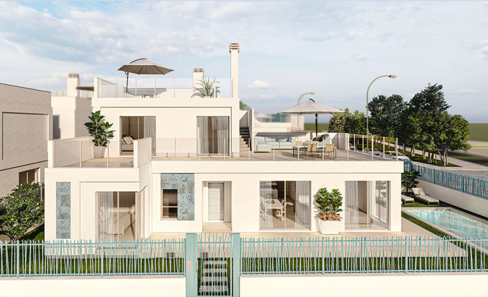 Image No.1-Maison / Villa de 3 chambres à vendre à Los Alcázares