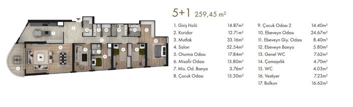 Image No.16-3 Bed Apartment for sale