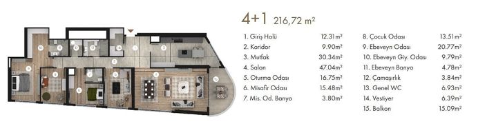 Image No.15-4 Bed Apartment for sale