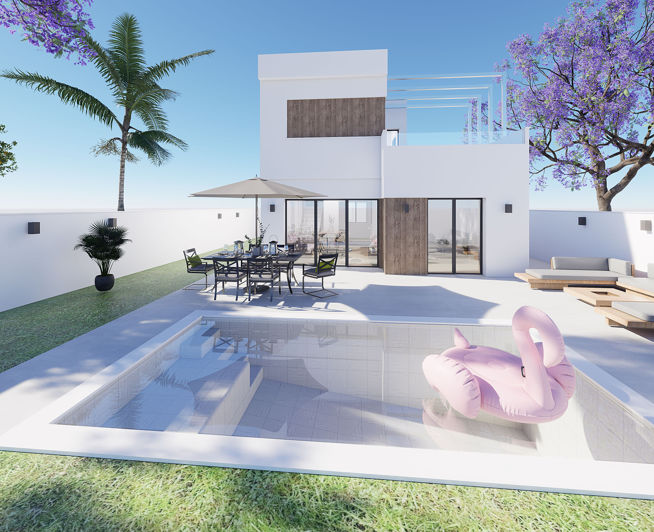 Image No.2-Maison / Villa de 3 chambres à vendre à Rojales