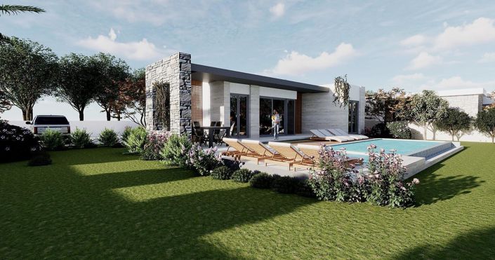 Image No.2-Maison / Villa de 3 chambres à vendre à Bodrum