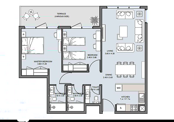 Image No.13-3 Bed Apartment for sale