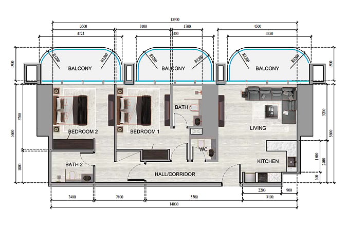 Image No.12-3 Bed Apartment for sale