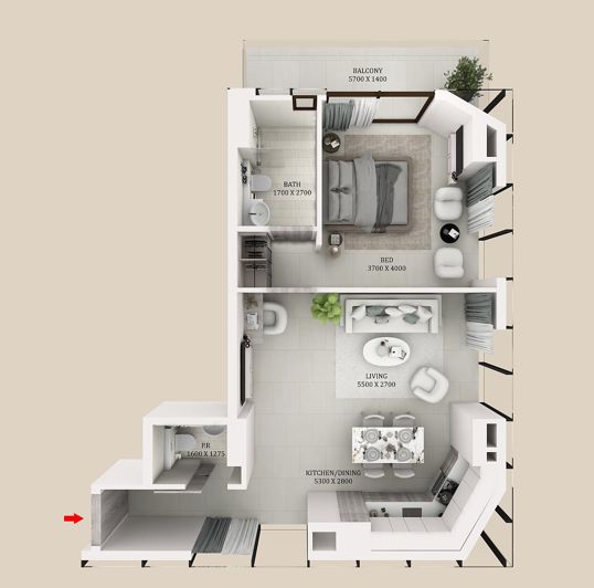 Image No.16-1 Bed Apartment for sale