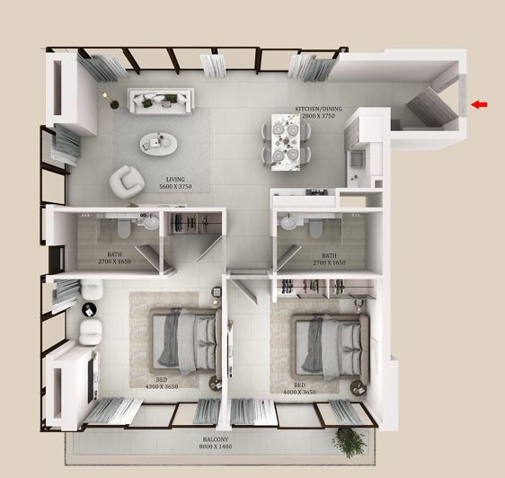 Image No.17-1 Bed Apartment for sale