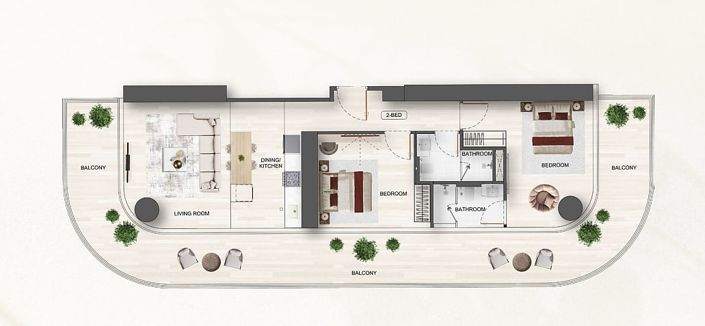 Image No.14-2 Bed Apartment for sale