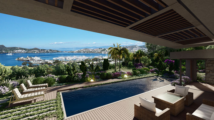 Image No.2-Maison / Villa de 8 chambres à vendre à Yalikavak