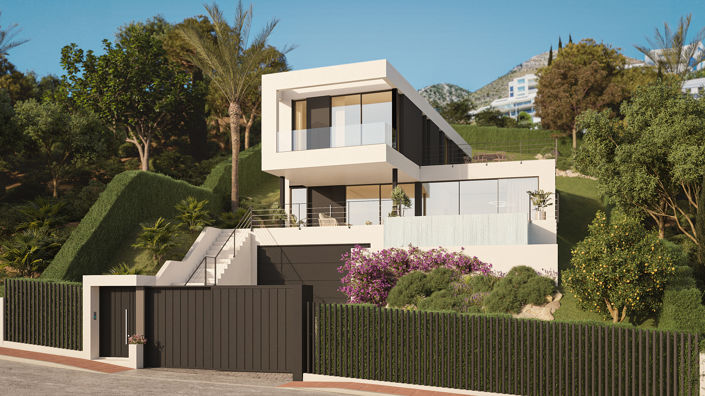 Image No.1-Maison / Villa de 3 chambres à vendre à Benalmadena