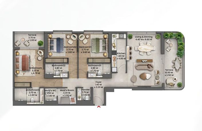 Image No.21-4 Bed Apartment for sale