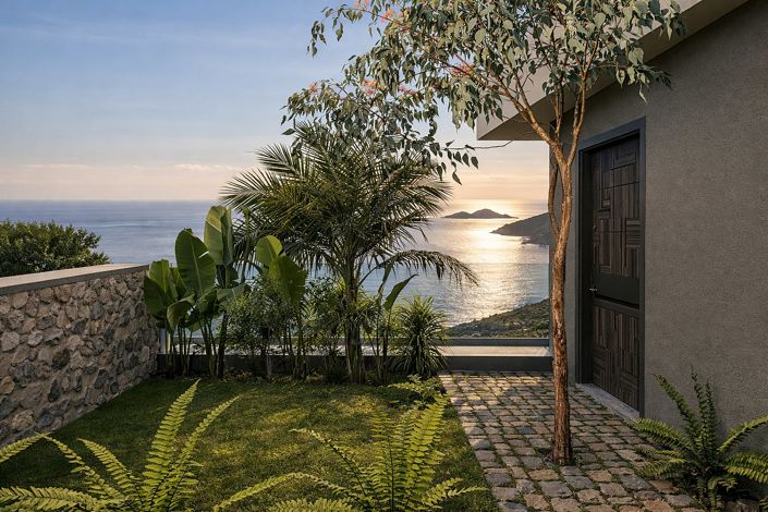 Image No.3-Maison / Villa de 1 chambre à vendre à Kalkan